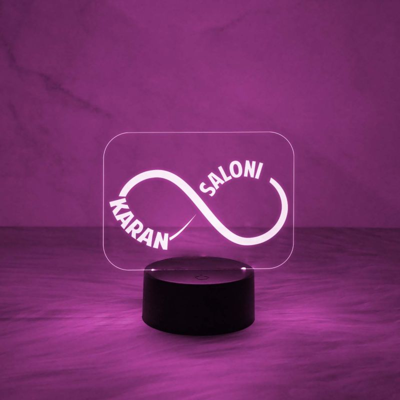 Customized with Name Night lamp 7 Color Changing Light with Remote Control Gift for Anniversary Birthday and Loveable Person